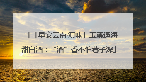 「早安云南·滇味」玉溪通海甜白酒：“酒”香不怕巷子深