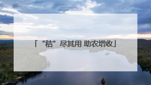 “秸”尽其用 助农增收