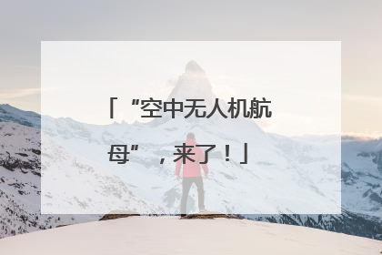 “空中无人机航母”，来了！