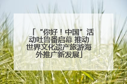 “你好！中国”活动吐鲁番启幕 推动世界文化遗产旅游海外推广新发展