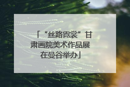 “丝路霓裳”甘肃画院美术作品展在曼谷举办