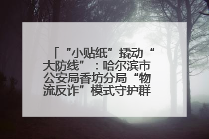 “小贴纸”撬动“大防线”：哈尔滨市公安局香坊分局“物流反诈”模式守护群众“钱袋子”