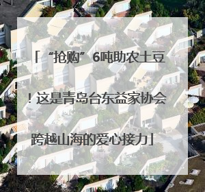 “抢购”6吨助农土豆！这是青岛台东益家协会跨越山海的爱心接力