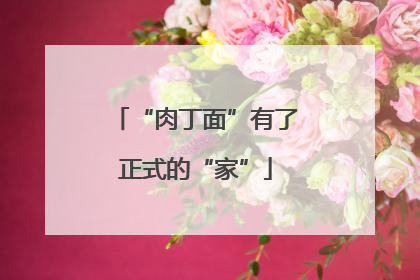“肉丁面”有了正式的“家”