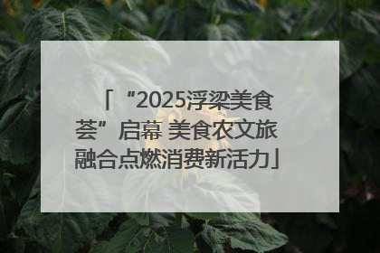 “2025浮梁美食荟”启幕 美食农文旅融合点燃消费新活力