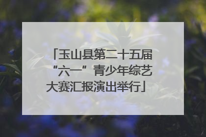 玉山县第二十五届“六一”青少年综艺大赛汇报演出举行