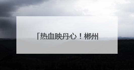 热血映丹心！郴州英雄在湘获省表彰