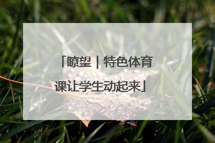 瞭望｜特色体育课让学生动起来