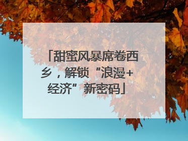 甜蜜风暴席卷西乡，解锁“浪漫+经济”新密码