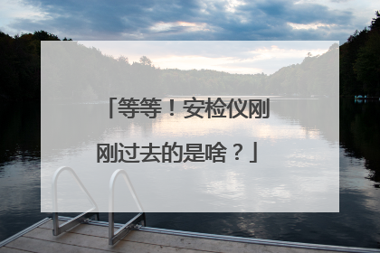 等等！安检仪刚刚过去的是啥？