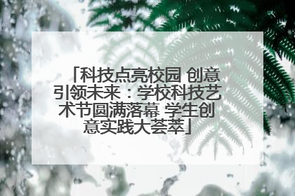 科技点亮校园 创意引领未来：学校科技艺术节圆满落幕 学生创意实践大荟萃