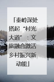 秦岭深处搭起“村光大道”：文旅融合激活乡村振兴新动能