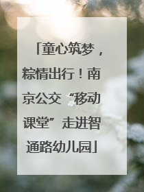 童心筑梦，粽情出行！南京公交“移动课堂”走进智通路幼儿园