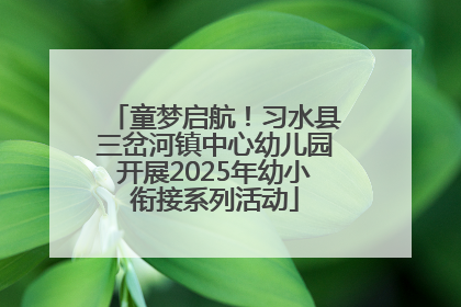 童梦启航！习水县三岔河镇中心幼儿园开展2025年幼小衔接系列活动
