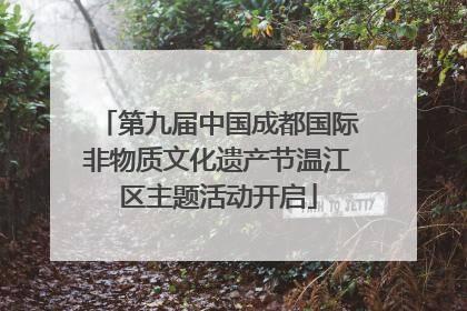 第九届中国成都国际非物质文化遗产节温江区主题活动开启
