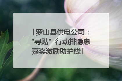 罗山县供电公司：“寻贴”行动排隐患 嘉奖激励助护线