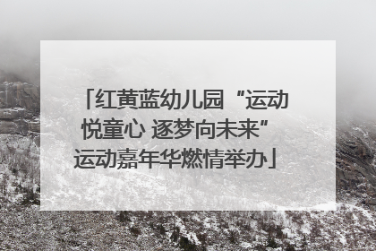 红黄蓝幼儿园“运动悦童心 逐梦向未来”运动嘉年华燃情举办