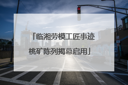 临湘劳模工匠事迹桃矿陈列揭幕启用