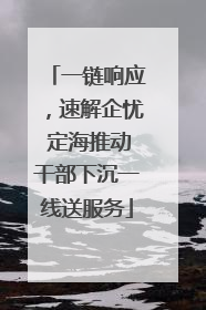 一链响应，速解企忧 定海推动干部下沉一线送服务