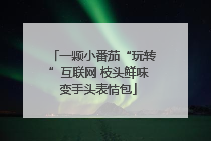 一颗小番茄“玩转”互联网 枝头鲜味变手头表情包