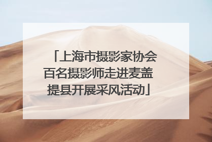 上海市摄影家协会百名摄影师走进麦盖提县开展采风活动