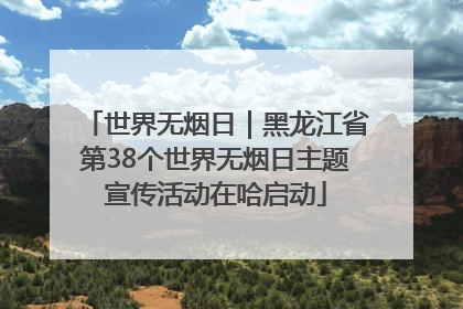 世界无烟日｜黑龙江省第38个世界无烟日主题宣传活动在哈启动