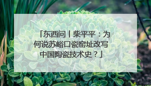 东西问丨柴平平：为何说苏峪口瓷窑址改写中国陶瓷技术史？