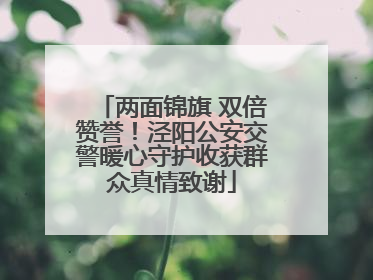 两面锦旗 双倍赞誉！泾阳公安交警暖心守护收获群众真情致谢