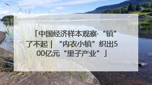 中国经济样本观察·“镇”了不起｜“内衣小镇”织出500亿元“里子产业”