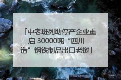 中老班列助停产企业重启 30000吨“四川造”钢铁制品出口老挝