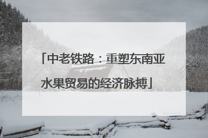 中老铁路：重塑东南亚水果贸易的经济脉搏
