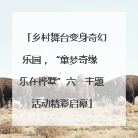 乡村舞台变身奇幻乐园，“童梦奇缘 乐在桦墅”六一主题活动精彩启幕