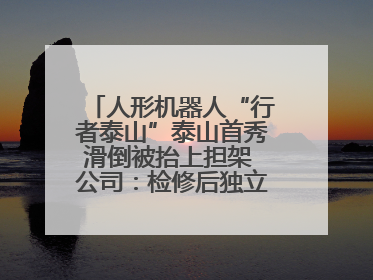 人形机器人“行者泰山”泰山首秀滑倒被抬上担架 公司：检修后独立下山 测试就是为暴露问题