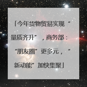 今年货物贸易实现“量质齐升”，商务部：“朋友圈”更多元，“新动能”加快集聚