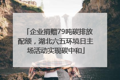 企业捐赠79吨碳排放配额，湖北六五环境日主场活动实现碳中和