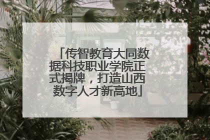 传智教育大同数据科技职业学院正式揭牌，打造山西数字人才新高地