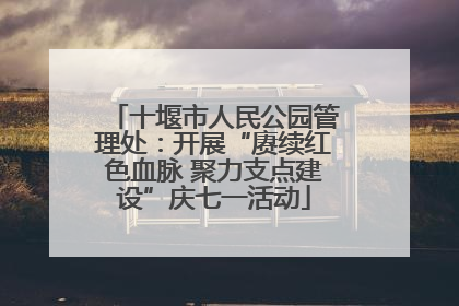 十堰市人民公园管理处：开展“赓续红色血脉 聚力支点建设”庆七一活动