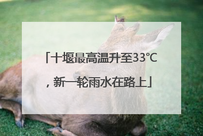十堰最高温升至33℃，新一轮雨水在路上