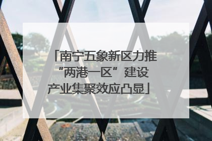 南宁五象新区力推“两港一区”建设 产业集聚效应凸显