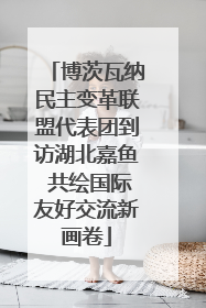 博茨瓦纳民主变革联盟代表团到访湖北嘉鱼 共绘国际友好交流新画卷