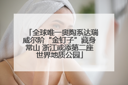 全球唯一奥陶系达瑞威尔阶“金钉子”藏身常山 浙江或添第二座世界地质公园
