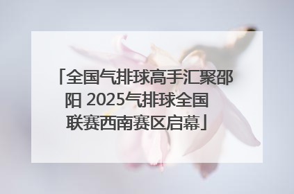 全国气排球高手汇聚邵阳 2025气排球全国联赛西南赛区启幕