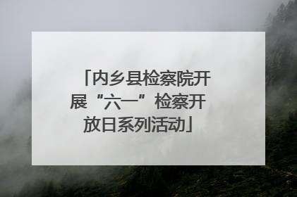 内乡县检察院开展“六一”检察开放日系列活动