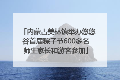 内蒙古美林镇举办悠悠谷首届粽子节600多名师生家长和游客参加