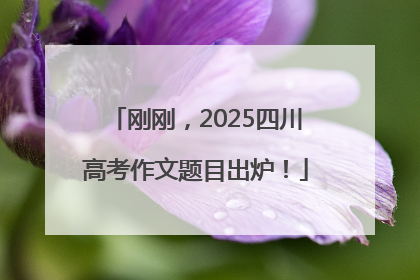刚刚，2025四川高考作文题目出炉！