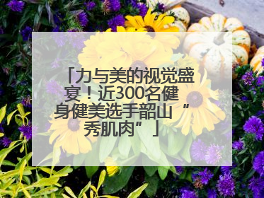 力与美的视觉盛宴！近300名健身健美选手韶山“秀肌肉”