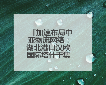 加速布局中亚物流网络：湖北港口汉欧国际塔什干集散中心启用