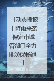 动态播报丨降雨来袭 保定市城管部门全力排涝保畅通
