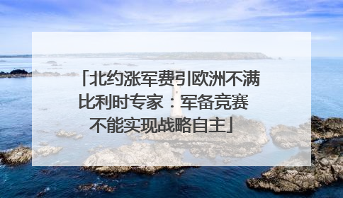 北约涨军费引欧洲不满 比利时专家：军备竞赛不能实现战略自主