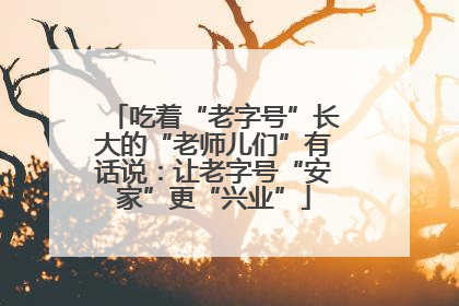 吃着“老字号”长大的“老师儿们”有话说：让老字号“安家”更“兴业”